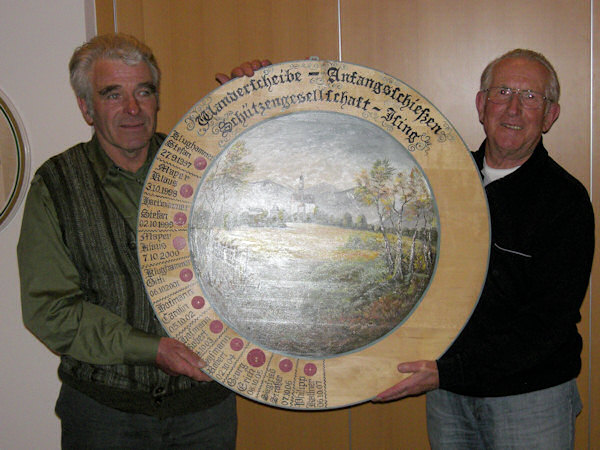 Anfangschiessen 2008 Gewinner der Scheibe: Hubert Lex