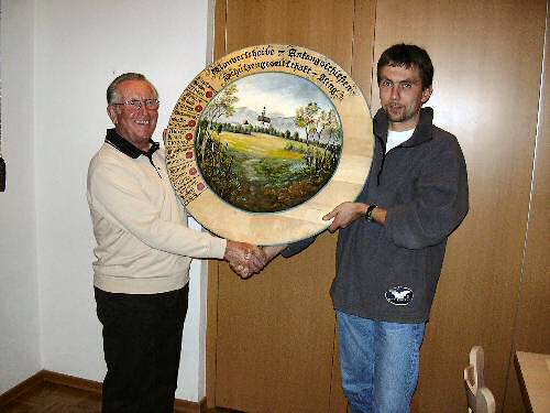 Anfangsscheibe 2004 Gewinner Robert Hofmann